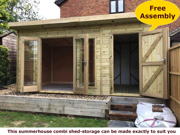 image of shed storage combi shed garden room office